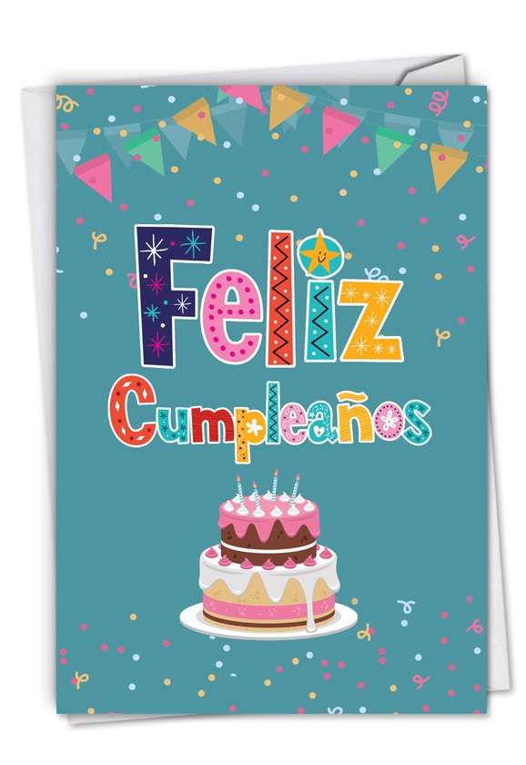 NobleWorks Feliz Cumpleaños Spanish Birthday Card