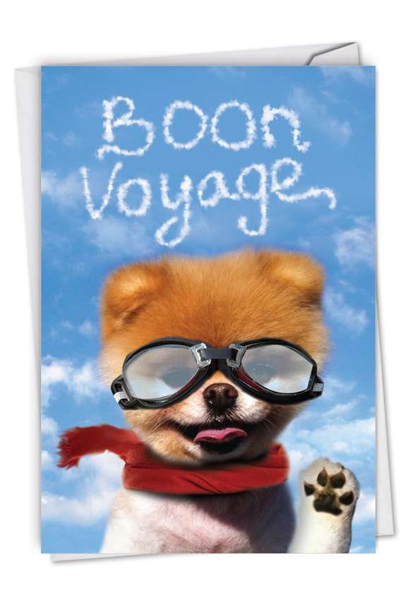 Boon Voyage: Hilarious Bon Voyage Printed Greeting Card