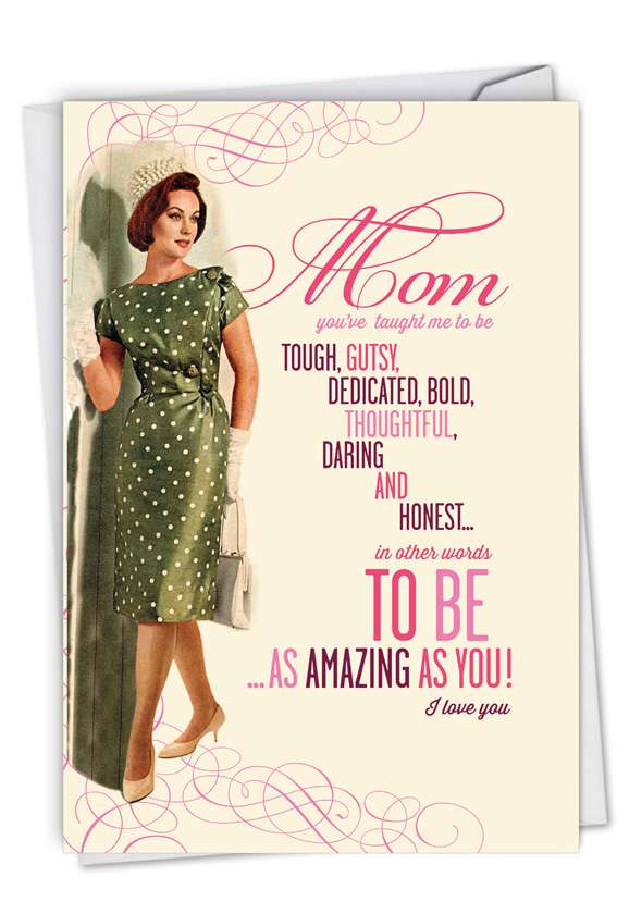Hilarious Mother's Day Printed Card By Offensive+Delightful From NobleWorksCards.com - Amazing As You