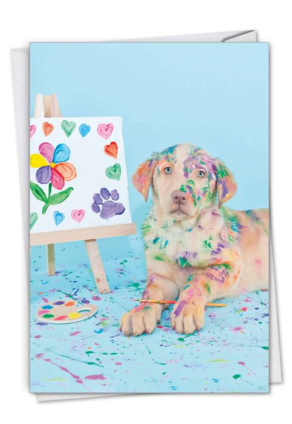 Stylish Sorry Paper Card From NobleWorksCards.com - Dirty Dogs - Artist
