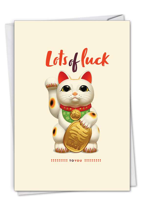Funny Good Luck Card By Offensive+Delightful From NobleWorksCards.com - Lots of Luck