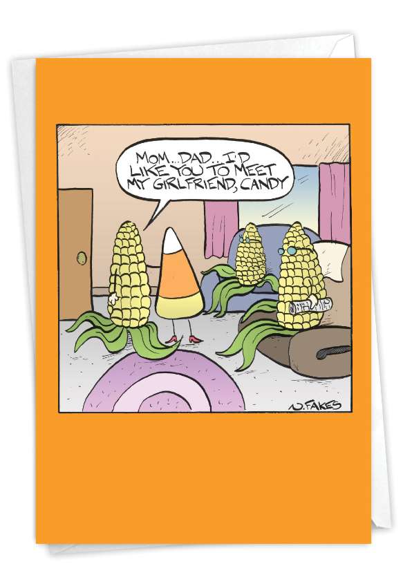 Funny Halloween Card By Nate Fakes From NobleWorksCards.com - Candy Girlfriend