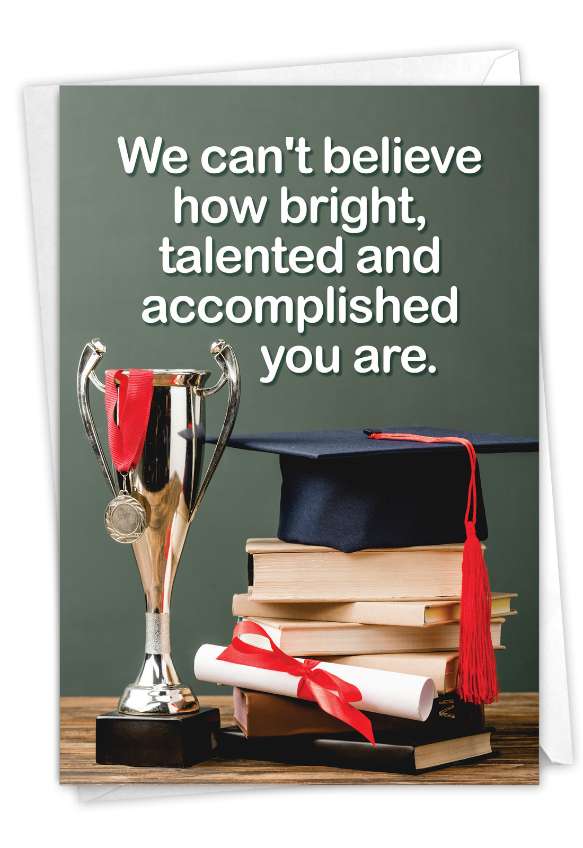 Humorous Graduation Paper Greeting Card From NobleWorksCards.com - Real Parents