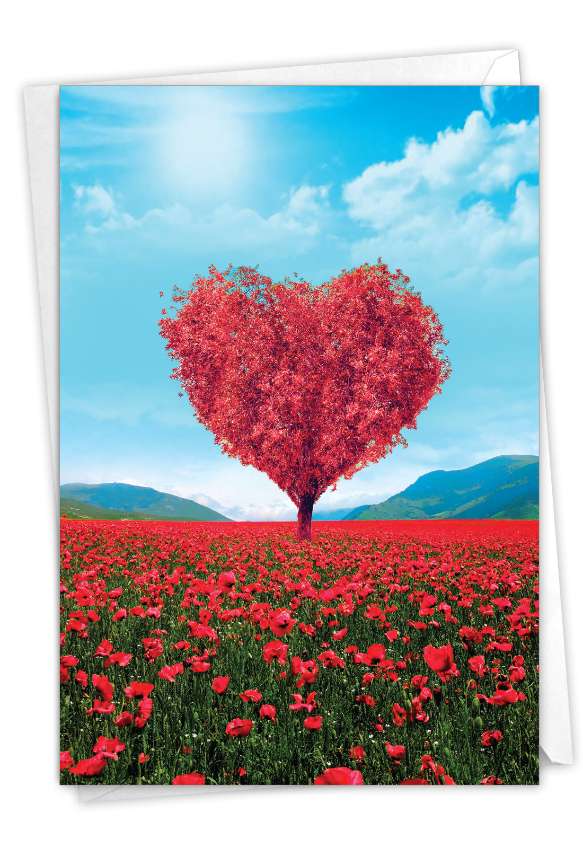 Creative Miss You Card From NobleWorksCards.com - Heart Trees