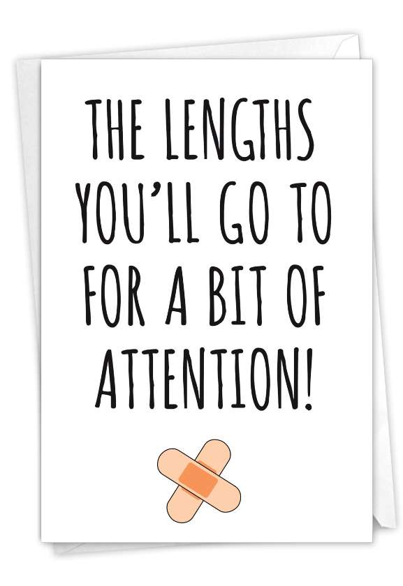 Funny Get Well Card By James Greenwood From NobleWorksCards.com - Lengths You'll Go