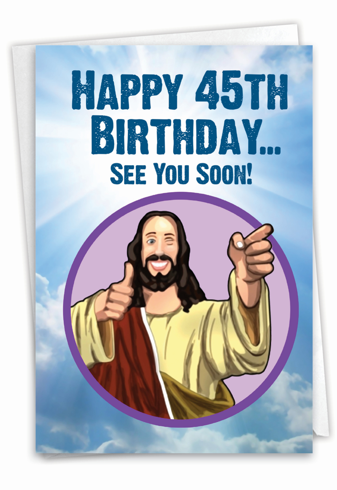 See You Soon 45 Humorous Milestone Birthday Card