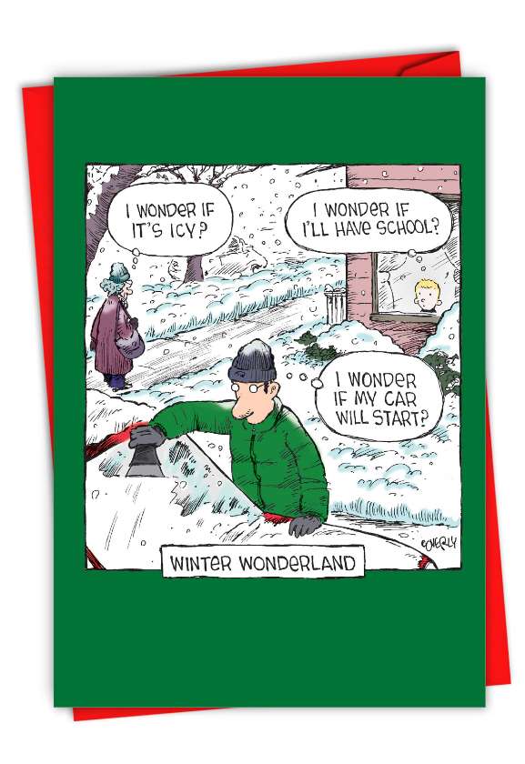 Humorous Merry Christmas Card By Dave Coverly From NobleWorksCards.com - Winter Wonderland