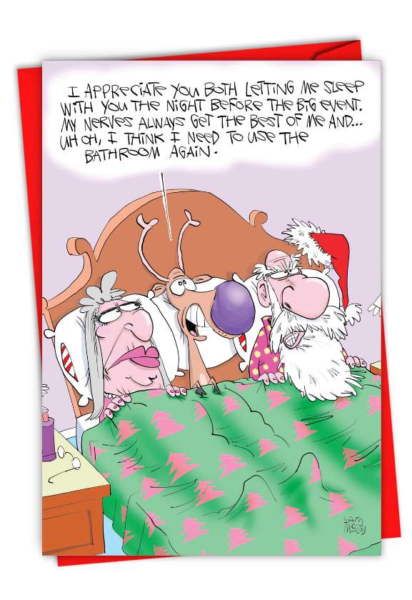 Reindeer Nerves: Funny Merry Christmas Card