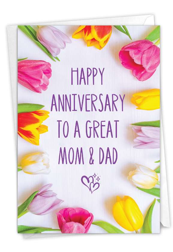 Humorous Anniversary Paper Card By From NobleWorksCards.com - Great Parents