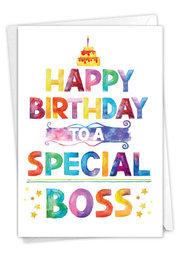 Special Boss: Hilarious Birthday Greeting Card