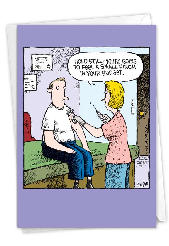 Funny Get Well Card By Dave Coverly From NobleWorksCards.com - Small Pinch