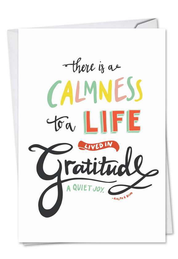 Words Of Appreciation - C: Creative Thank You Printed Card
