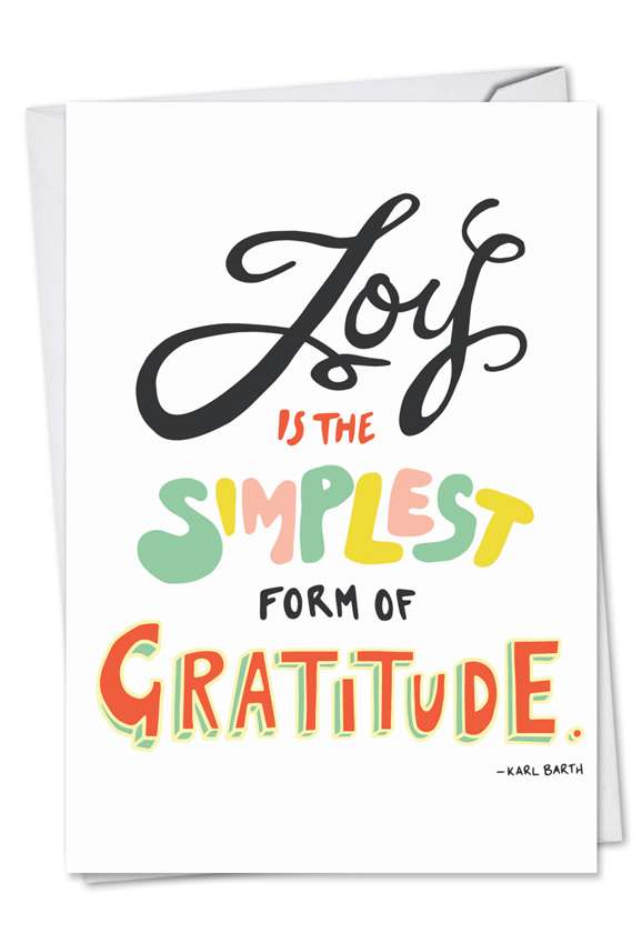 Words Of Appreciation - G: Creative Thank You Greeting Card