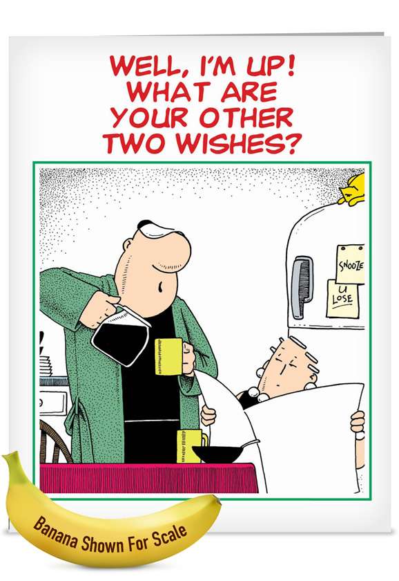 Hysterical Mother's Day Jumbo Greeting Card by Brad Diller from NobleWorksCards.com - I'm Up