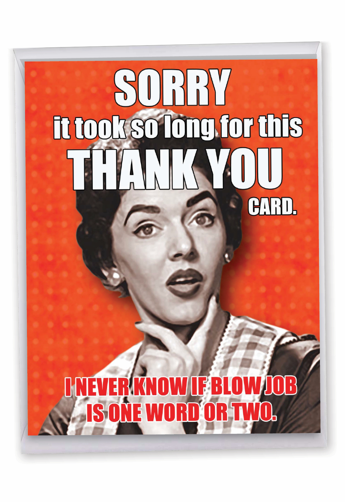 One Or Two Words Picture Thank You Greeting Card