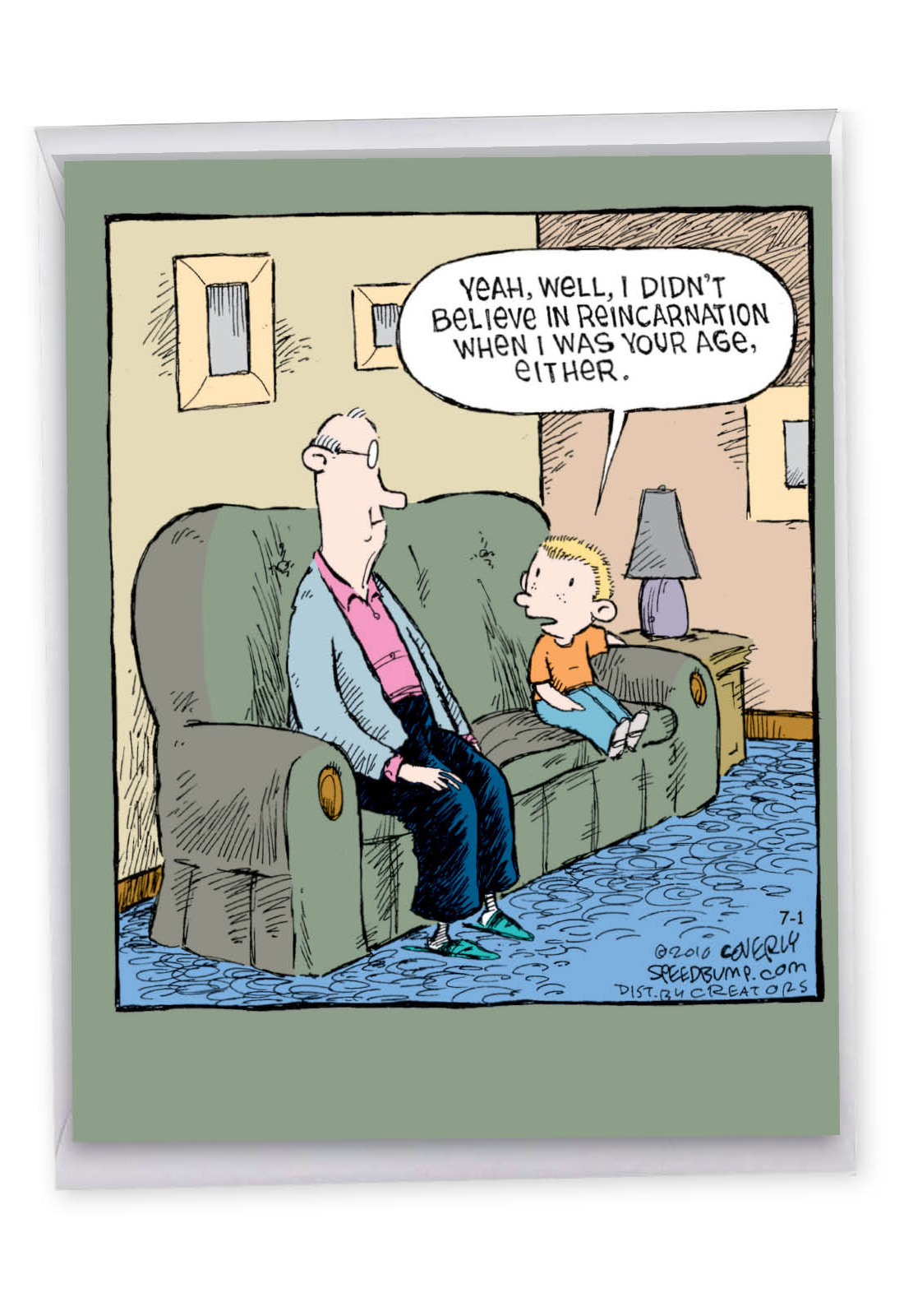 Reincarnation: Hysterical Birthday Jumbo Printed Greeting Card
