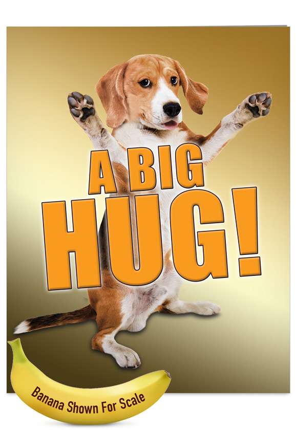 A Big Hug-Dog Petigreet Friendship Greeting Card