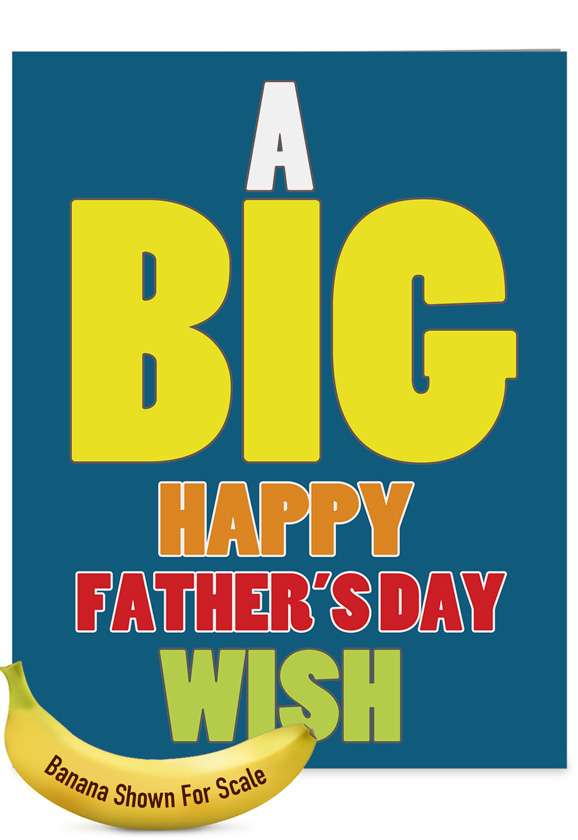 Download Big Father S Day Wish Funny Father S Day Grandpa Over Sized Card