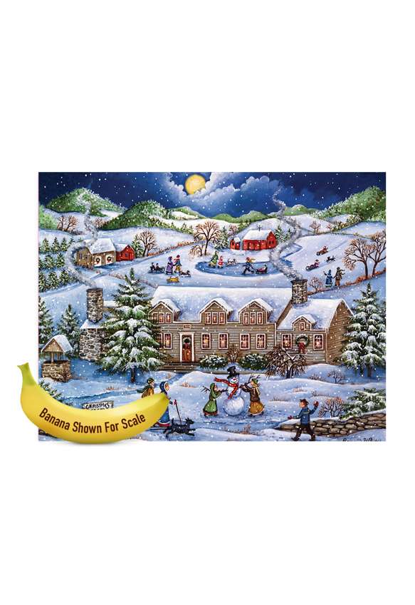 Creative Christmas Jumbo Printed Greeting Card by Bonnie White from NobleWorksCards.com - Old Town