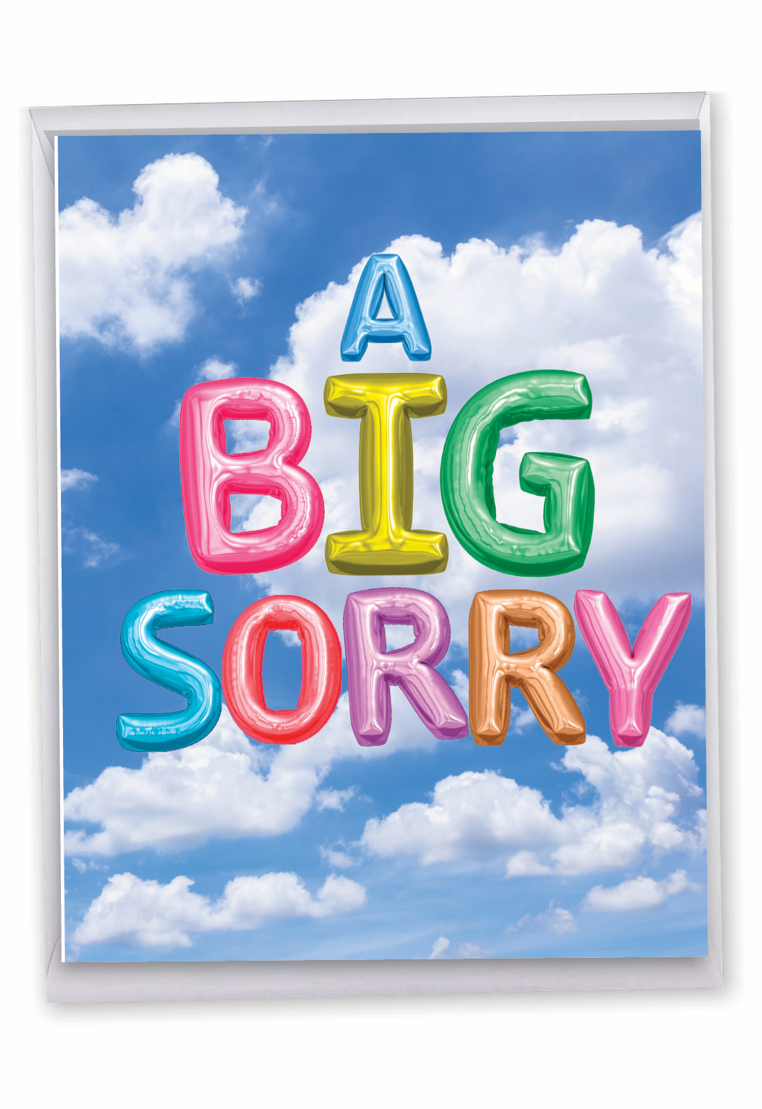 Inflated Messages: Hysterical Sorry Giant Printed Card