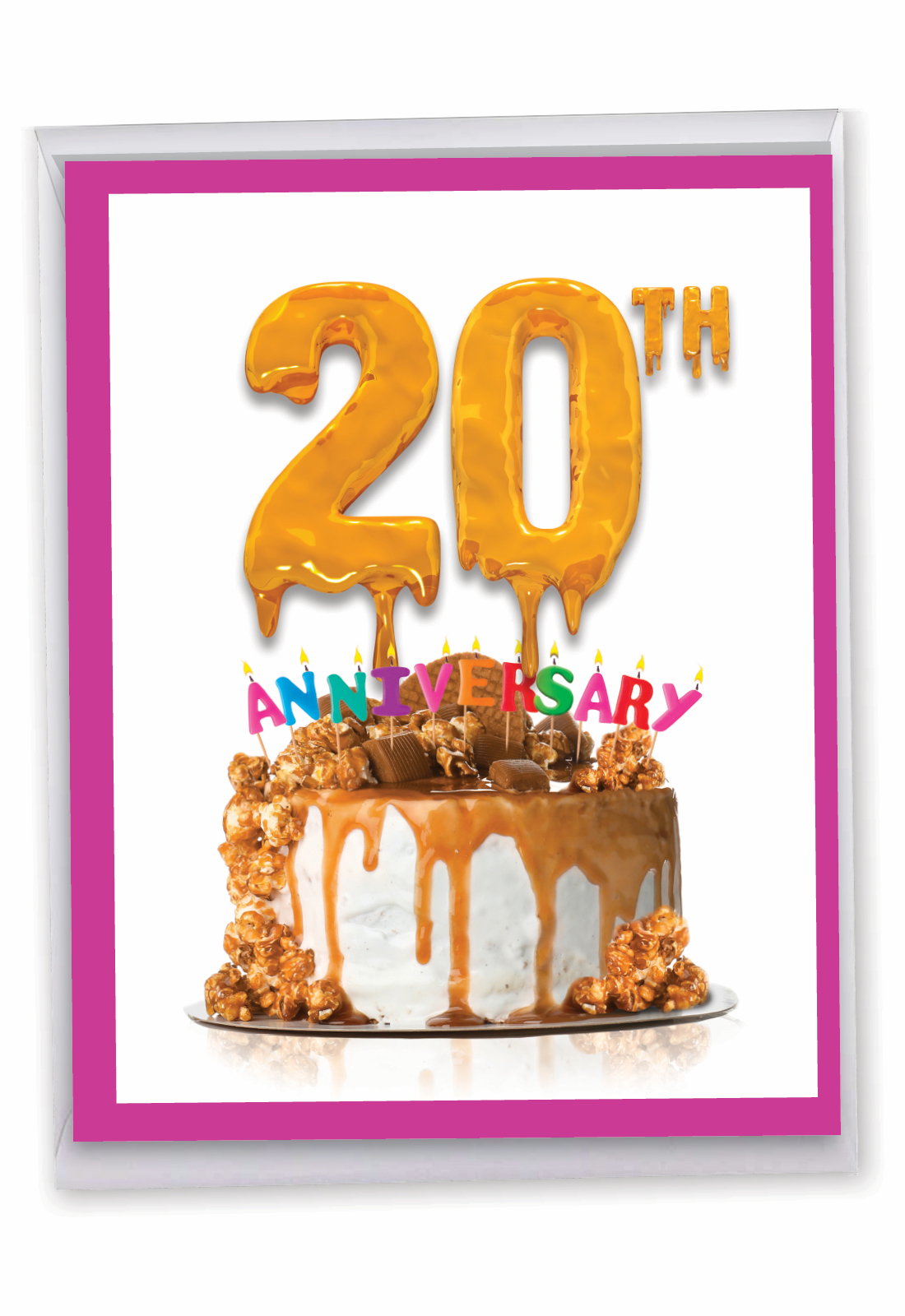 Big Day 20 Milestone Anniversary Jumbo Greeting Card