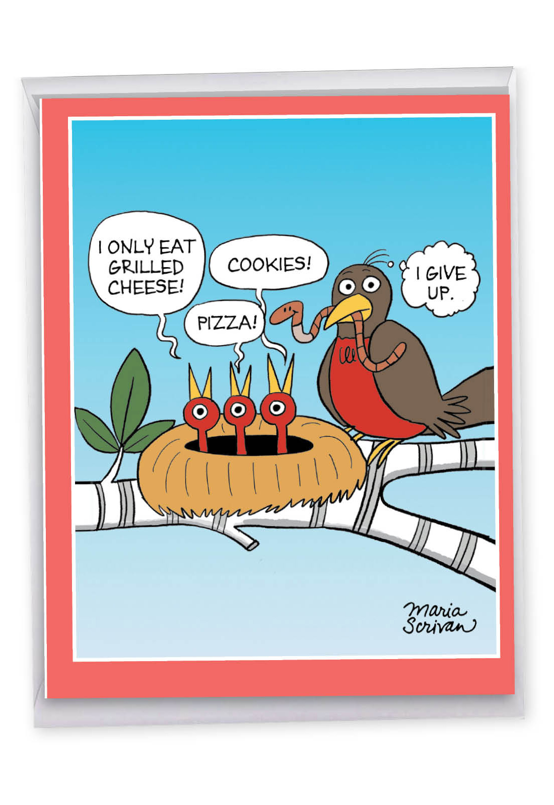 Picky Eaters: Hysterical Mother's Day Jumbo Printed Greeting Card