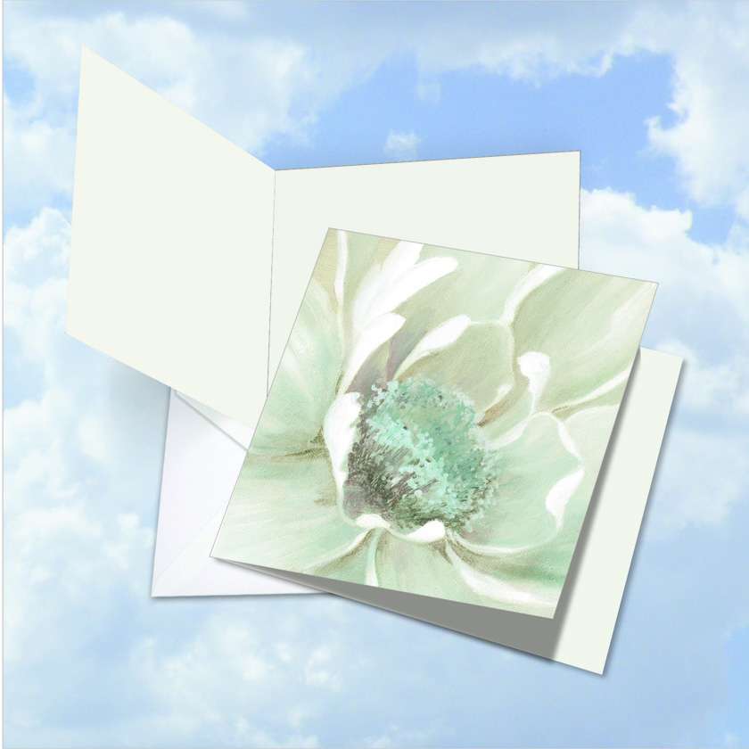 Creative Thank You Jumbo Square Greeting Card by Carol Robinson from NobleWorksCards.com - Peaceful Petals