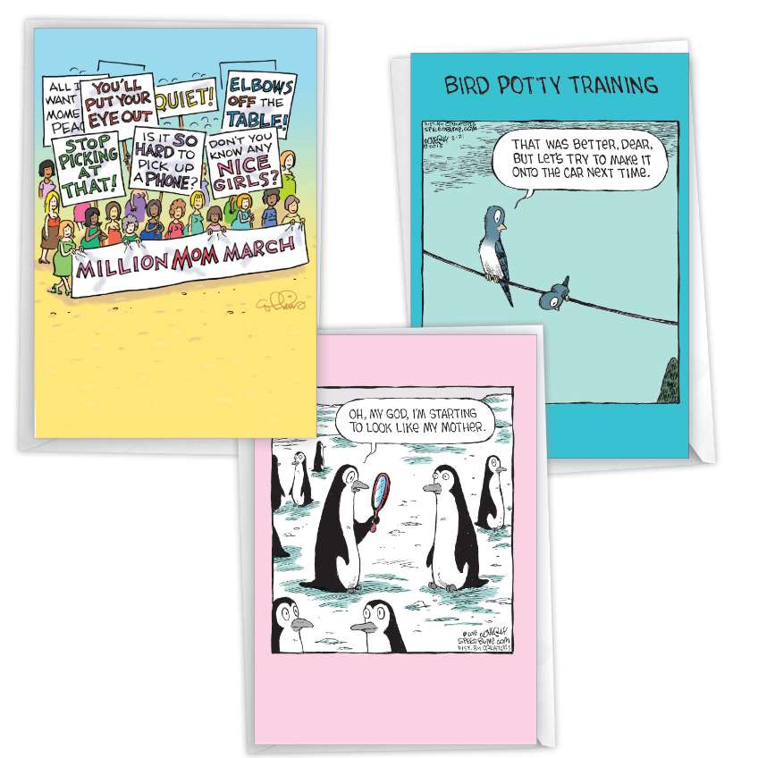 Hilarious Mother's Day Greeting Card By Assorted Artists From NobleWorksCards.com - Mom Toons
