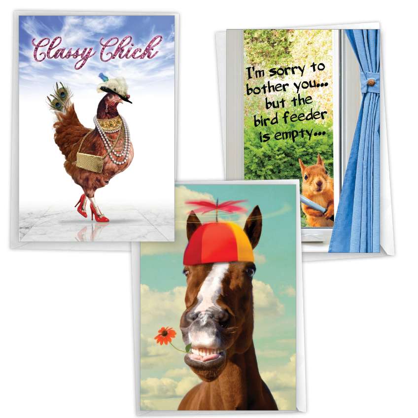 Humorous Birthday Card By Assorted Artists From NobleWorksCards.com - Wild Life
