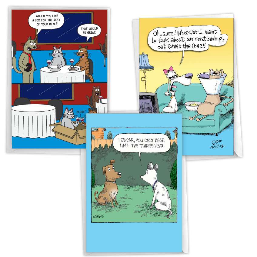 Hilarious Anniversary Greeting Card By Assorted Artists From NobleWorksCards.com - Pet Pairs
