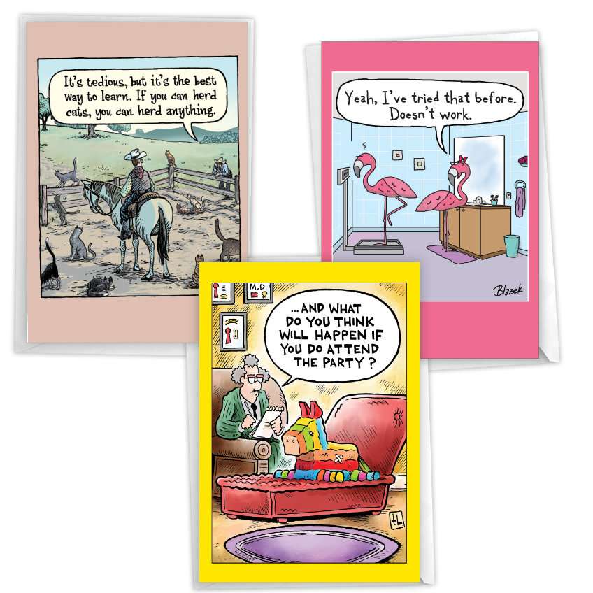 Hysterical Birthday Printed Card By Assorted Artists From NobleWorksCards.com - Celebration Toons